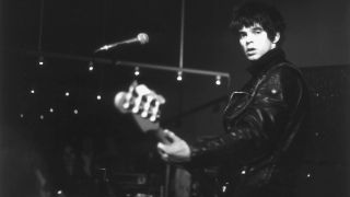 Jean-Jacques Burnel of The Stranglers performs on stage, Philadelphia, 16th March 1978. (Photo by Michael Putland/Getty Images)