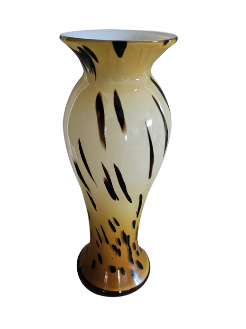 Glass Tortoiseshell Glass Vase