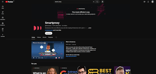 Smartproxy youtube homepage