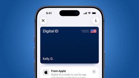 The Digital ID feature in the Apple Wallet app on an iPhone.