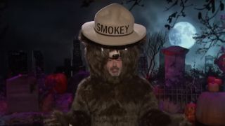 Jimmy Kimmel dressed as Smokey Bear on Jimmy Kimmel Live!