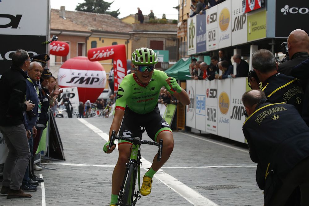 Toms Skujins wins stage 2 at the 2017 Coppi e Bartali