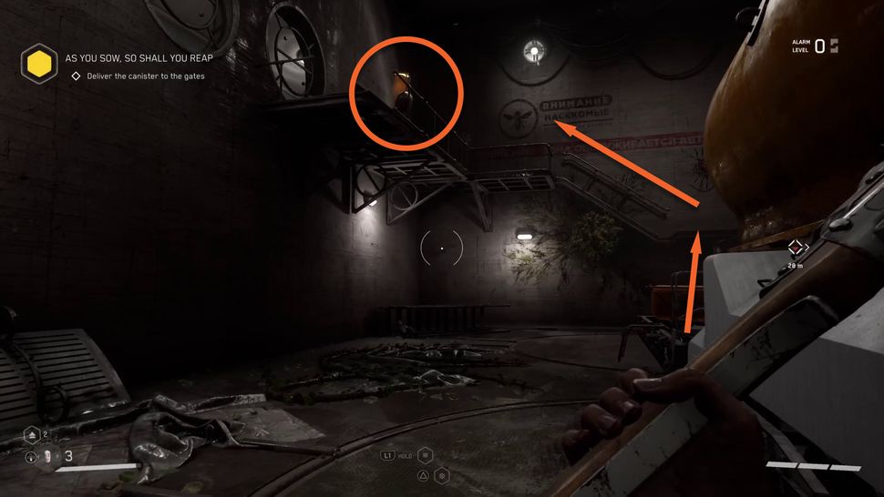 Atomic Heart yellow canister How to move it using control panels