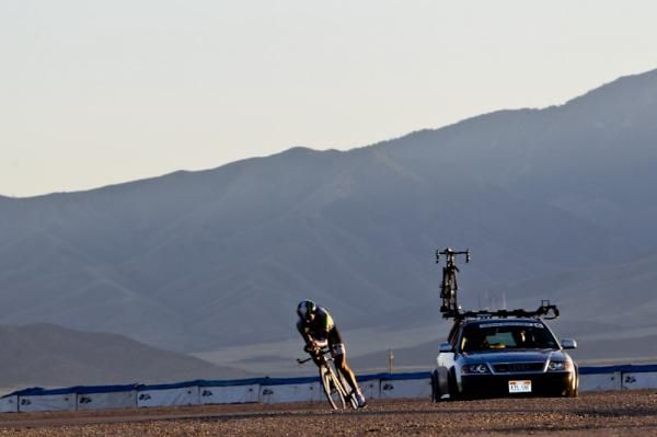 Late evening sun greeted the last few riders.