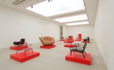 Installation view of ‘Take a Seat’ exhibition at I-MADE at Saatchi Gallery for London Design Festival.