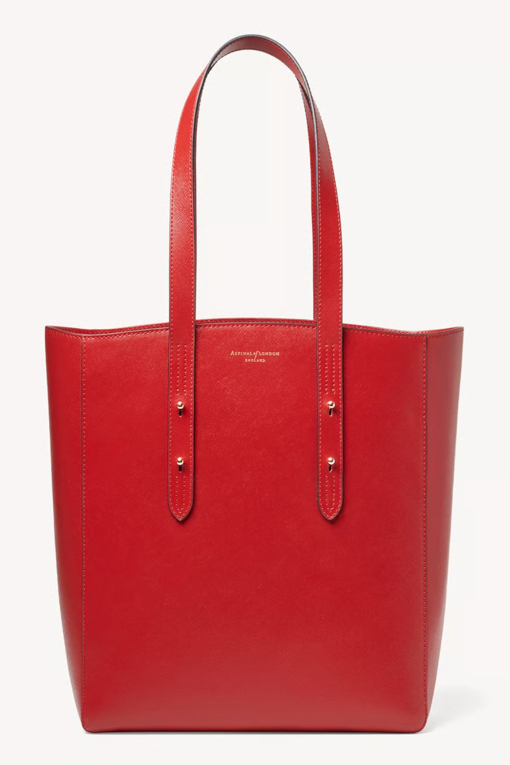 Aspinal of London, Essential Tote in Cardinal Red Saffiano