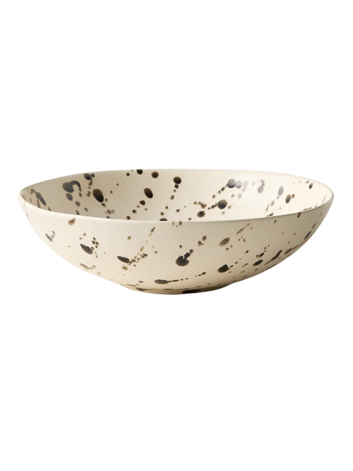 Harper Black and White Splatter Serving Bowl