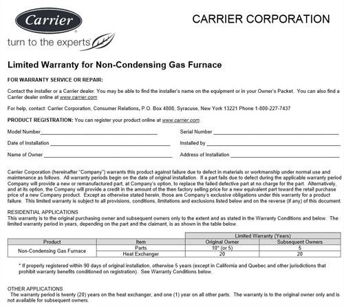 Carrier Gas Furnaces - Model Reviews And Buying Guide | Top Ten Reviews