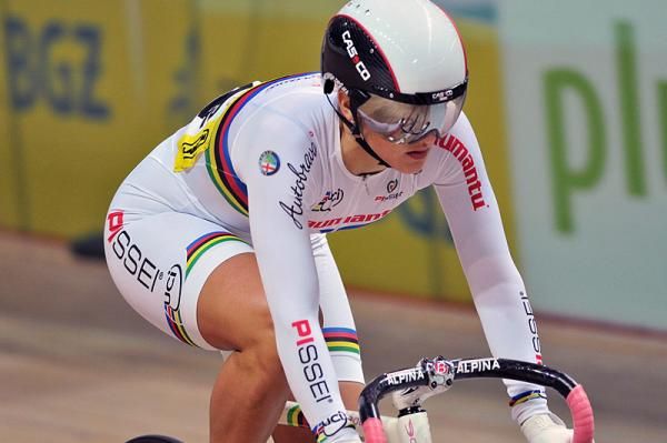 Reigning world keirin champion Simona Krupeckaite (Lithuania)