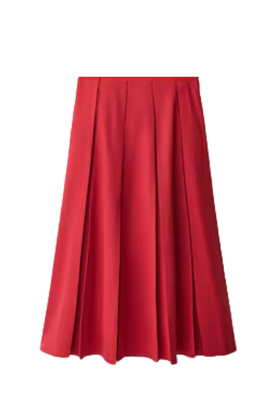 Folding skirt from wool cover - women | Mango USA