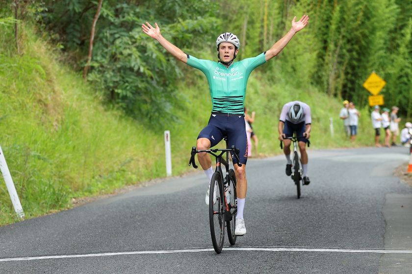 Jack Ward (Team Brennan p/b TP32) as he wins the overall ProVelo Super League 2025 at the end of the Q Tour in Queensland