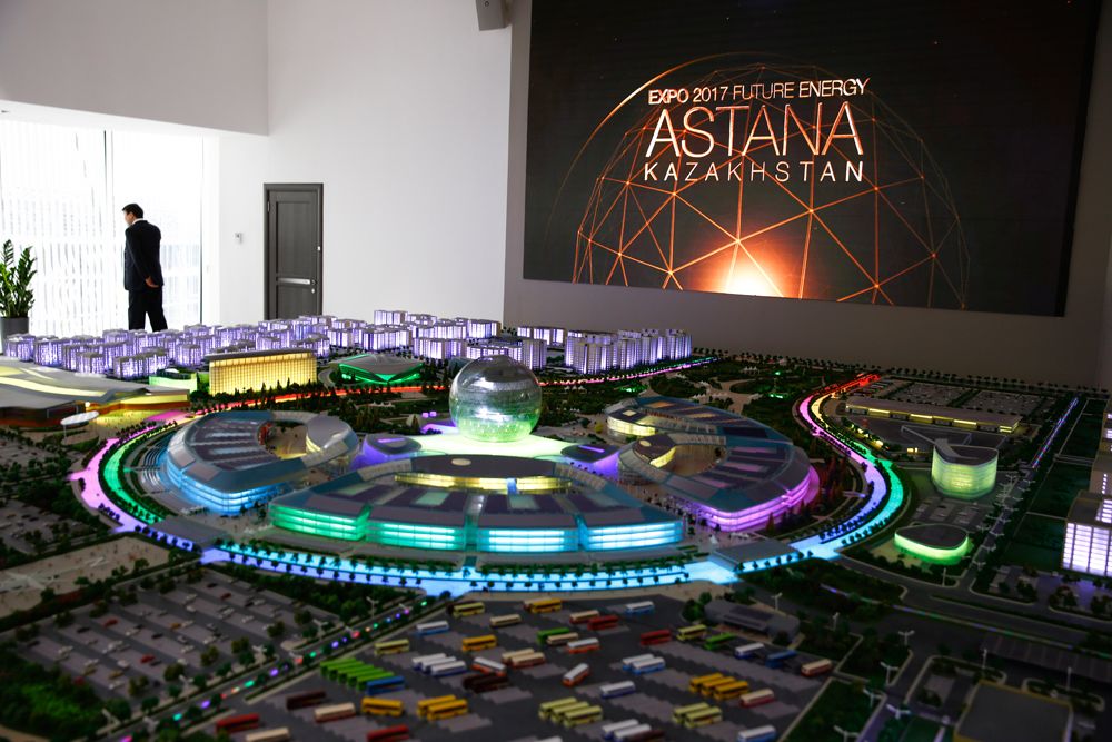 At the Astana presentation in Kazakhstan