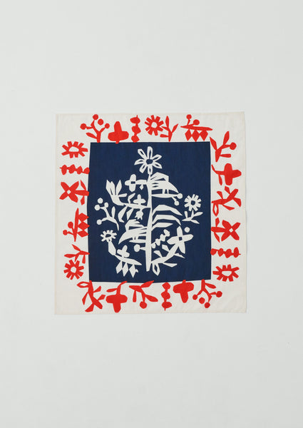 Emma Carlow Tree of Life Print Cotton Bandana | Indigo Blue