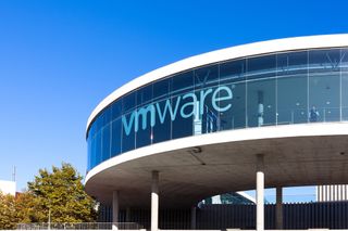 VMware building with arched glass front