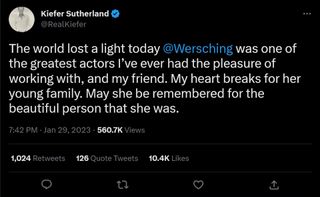 Annie Wersching tribute tweet