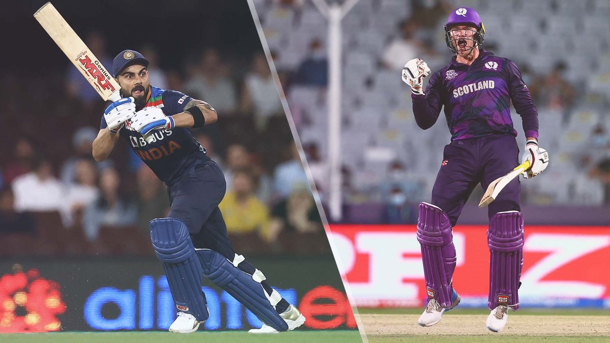 Virat Kohli of India and Richie Berrington of Scotland should both feature in the India vs Scotland live stream