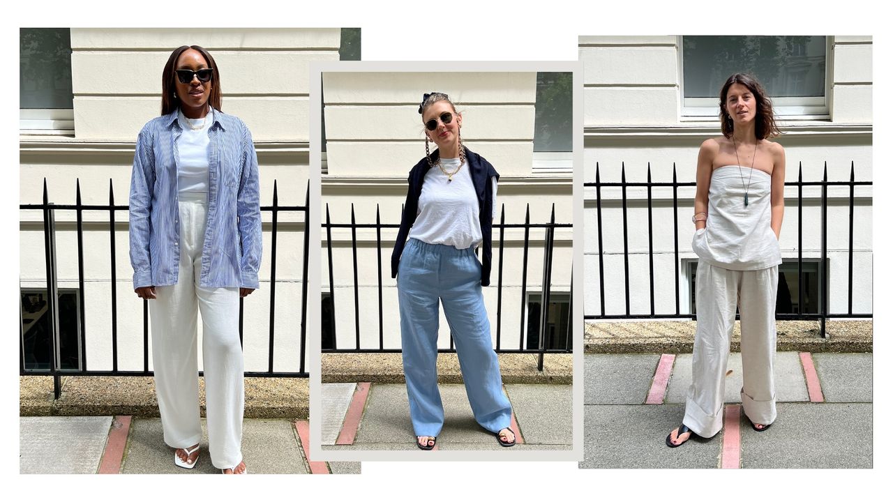 linen trousers