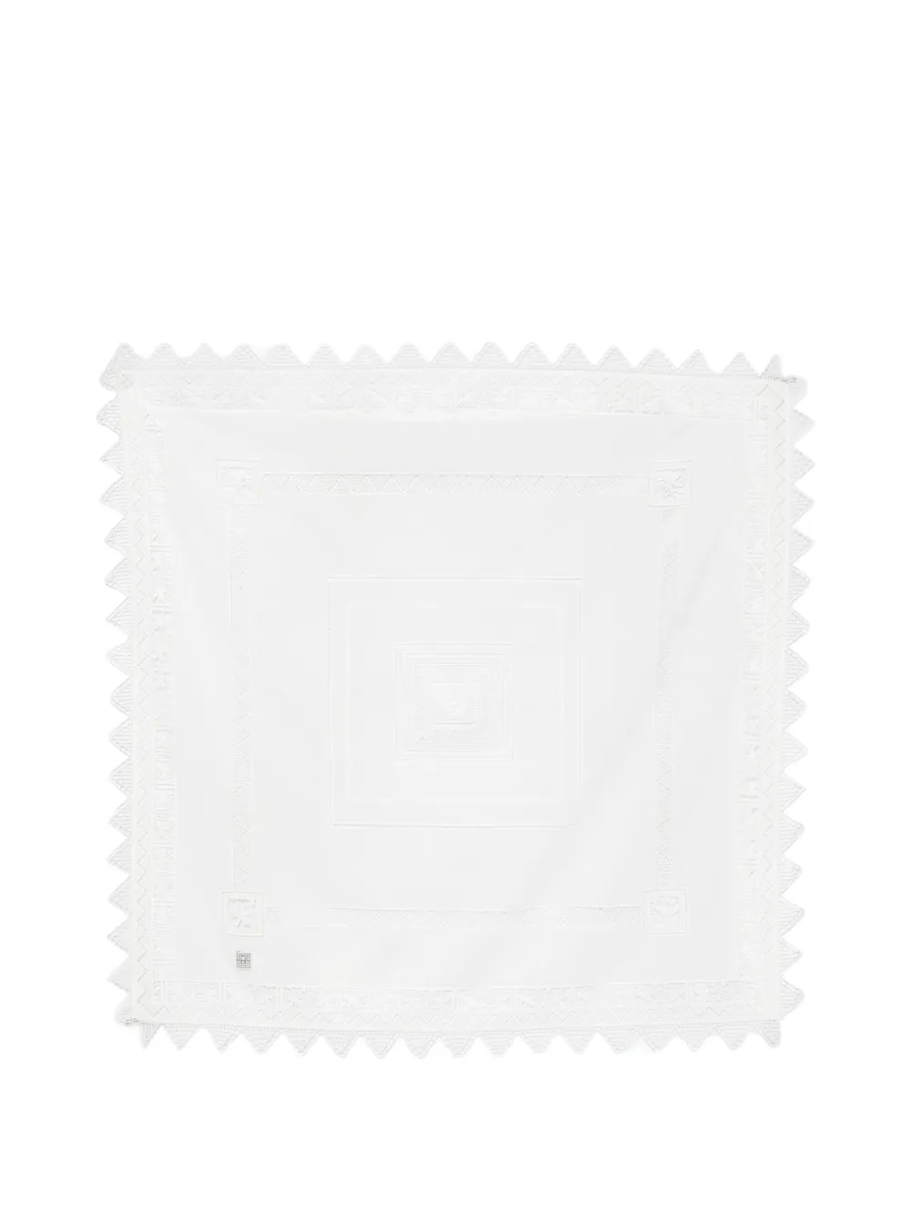 Toteme Lace-Trim Embroidered Scarf | One Size