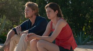 Conversations with Friends -- “Episode 4” - Episode 104 -- Frances and Bobbi travel to Croatia to join Melissa and Nick on holiday. Having not seen or spoken to Nick in a few weeks, Frances learns that he has had a tough time recently and they both realise that they are still attracted to each other. Nick (Joe Alwyn) and Frances (Alison Oliver), shown.