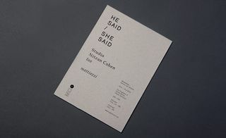 A card with text on