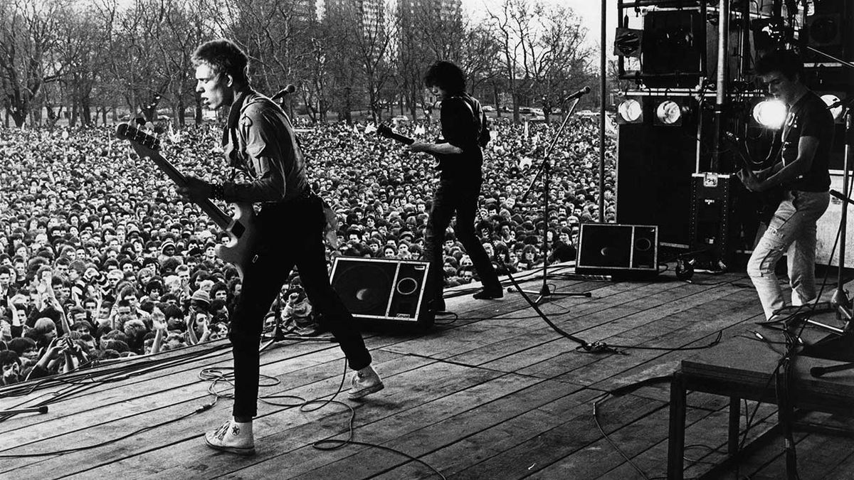 The Clash onstage