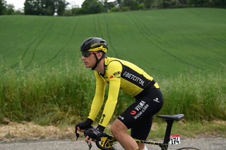 Olav Kooij on stage 3 of the Giro d'Italia
