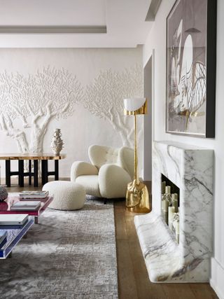 a modern parisian living room