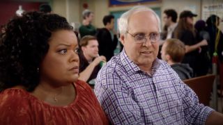 Yvette Nicole Brown and Chevy Chase in Community