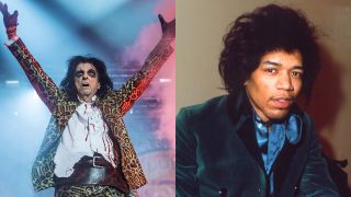 Alice Cooper and Jimi Hendrix