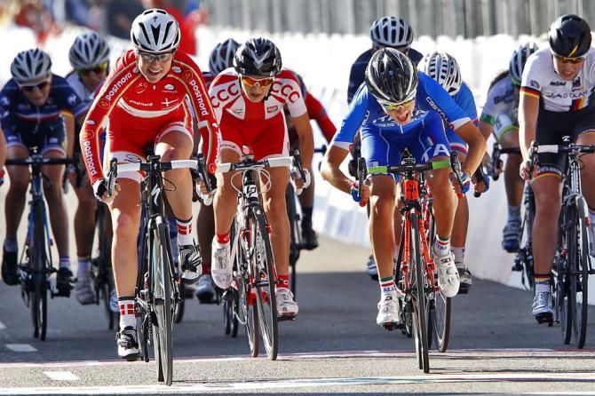 The sprint for the junior women's title at Worlds