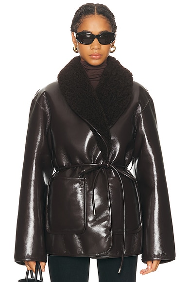 By Marianna Neriah Reversible Faux Leather Jacket