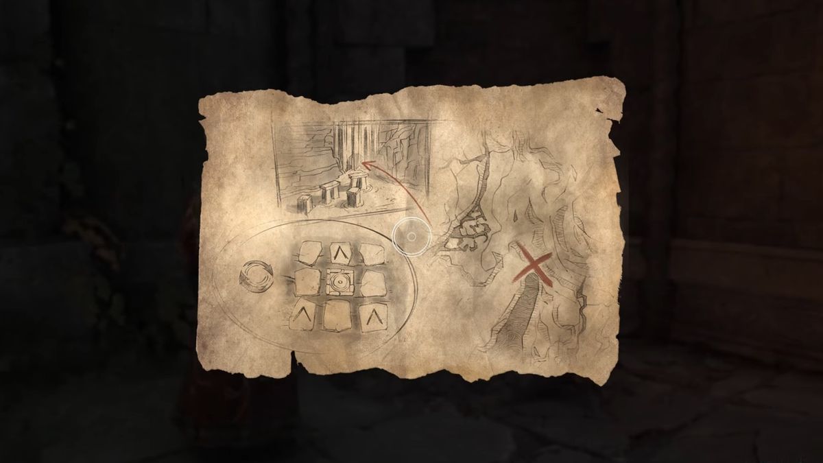 Hogwarts Legacy Cursed Tomb Treasure - Mysterious Map Fragment