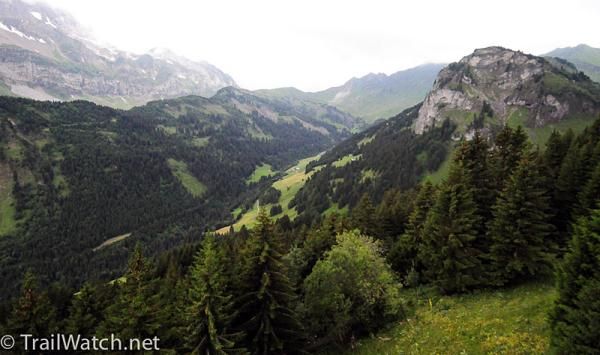 The Champ&eacute;ry countryside is steep and rugged.