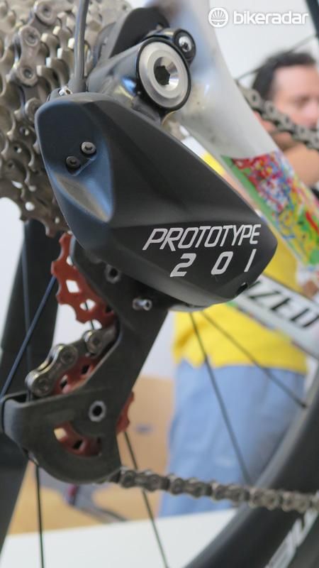 Up close and personal with the new Prototype 201 wireless rear derailleur