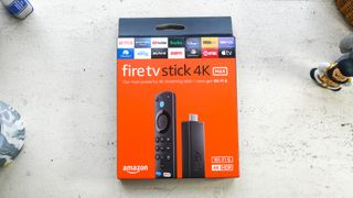 Amazon Fire TV Stick 4K Max box on windowsill
