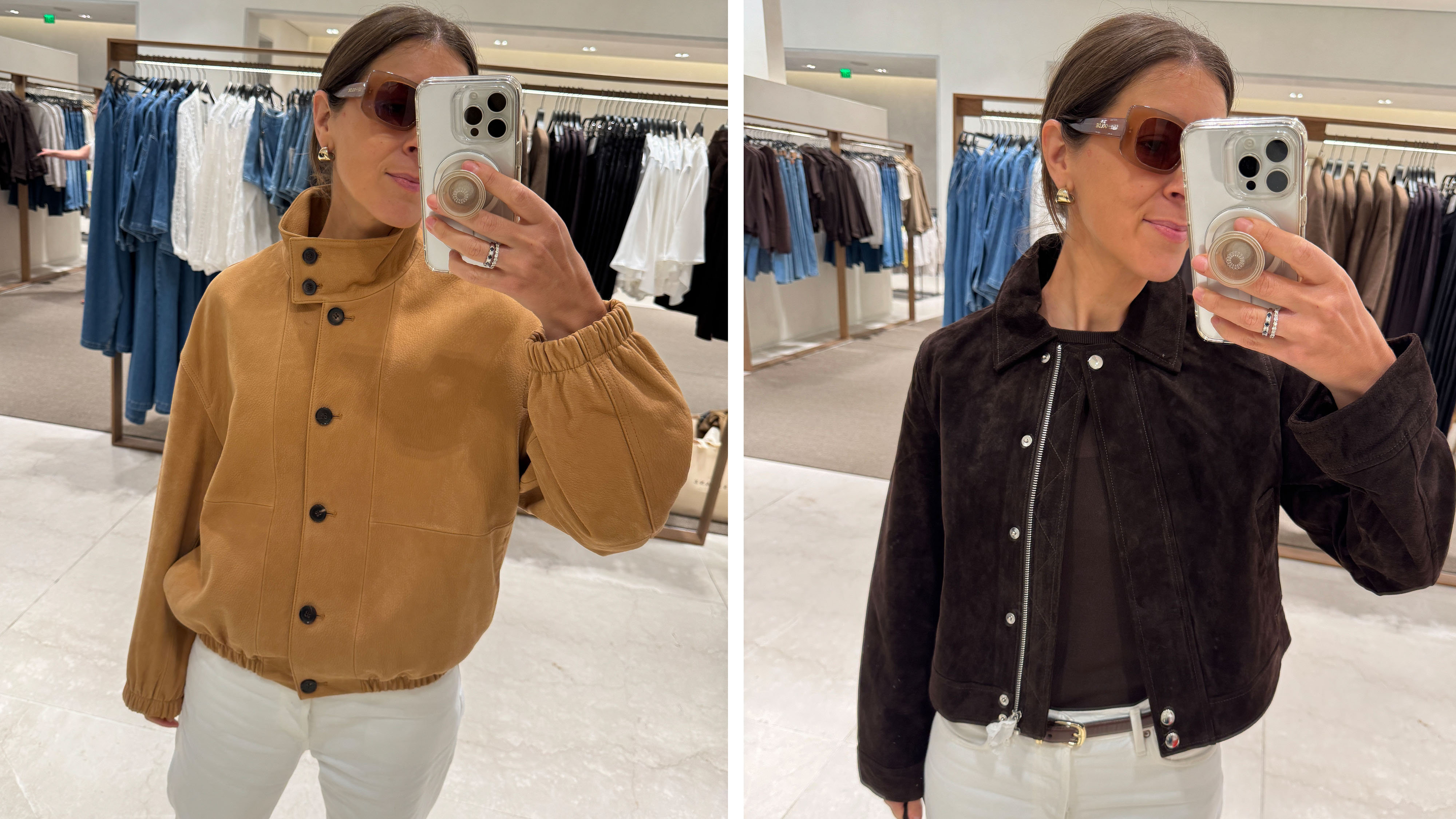 Woman in Zara jackets