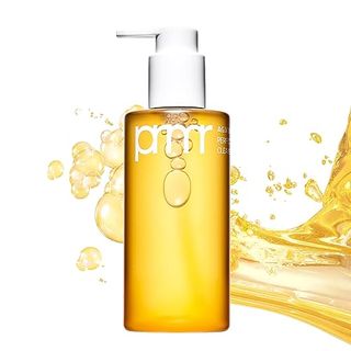 Primera Oil to Foam Cleanser Korean Deep Cleansing Oil on a white background with yellow oil splash design 