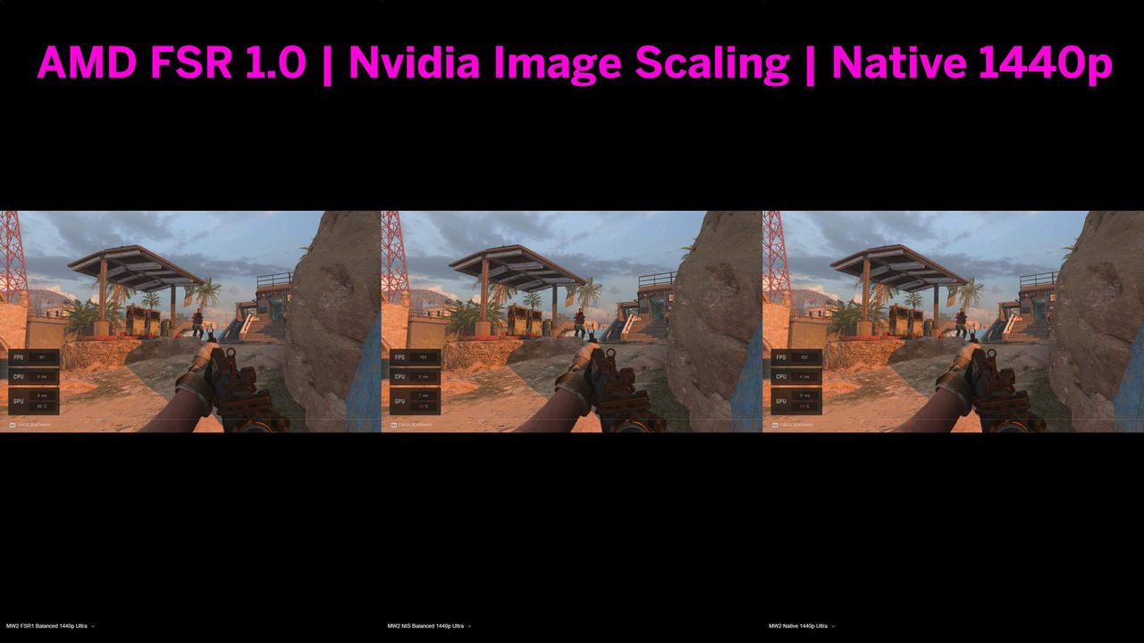 Comparison shots of Modern Warfare 2 using ICAT