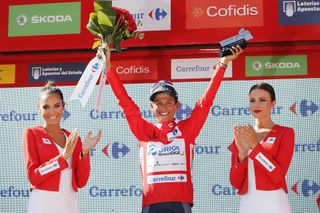 Esteban Chaves after stage six of the Vuelta a Espana (Sunada)