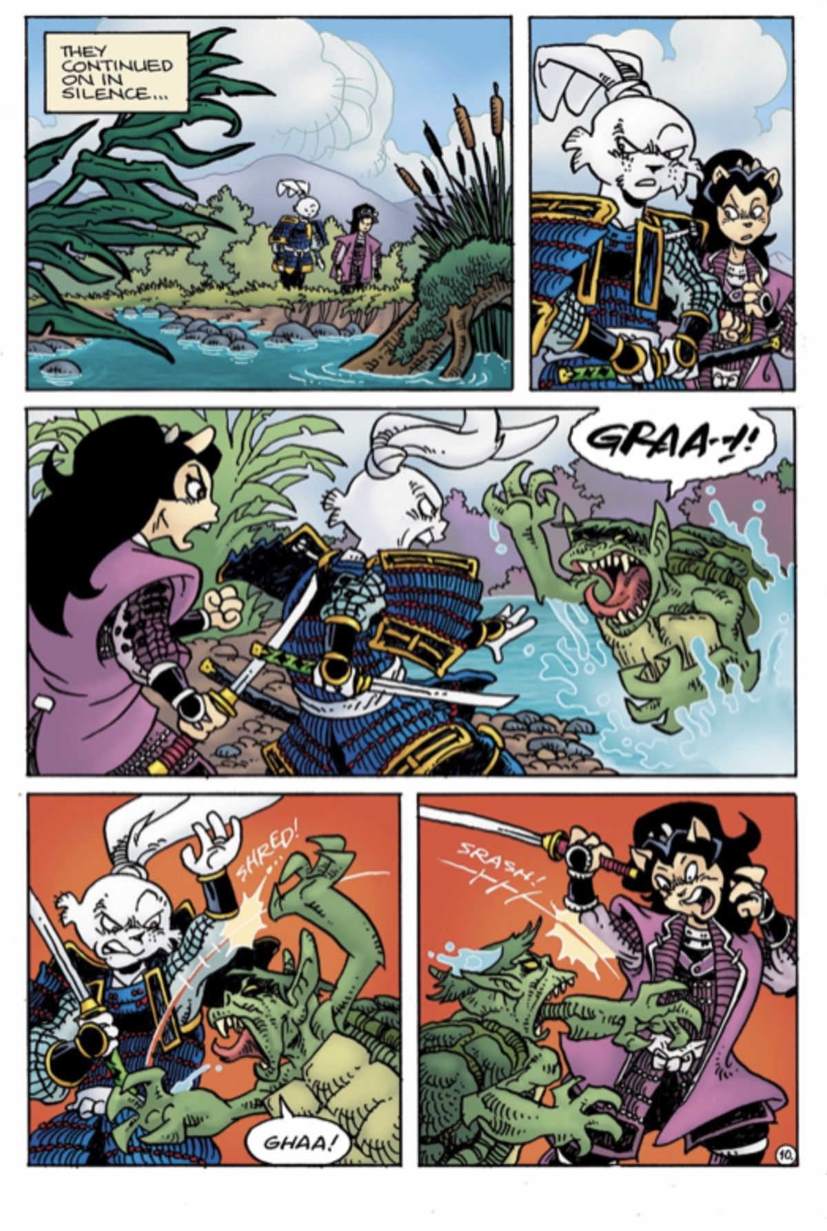 Teenage Mutant Ninja Turtles/Usagi Yojimbo: WhereWhen #1 art