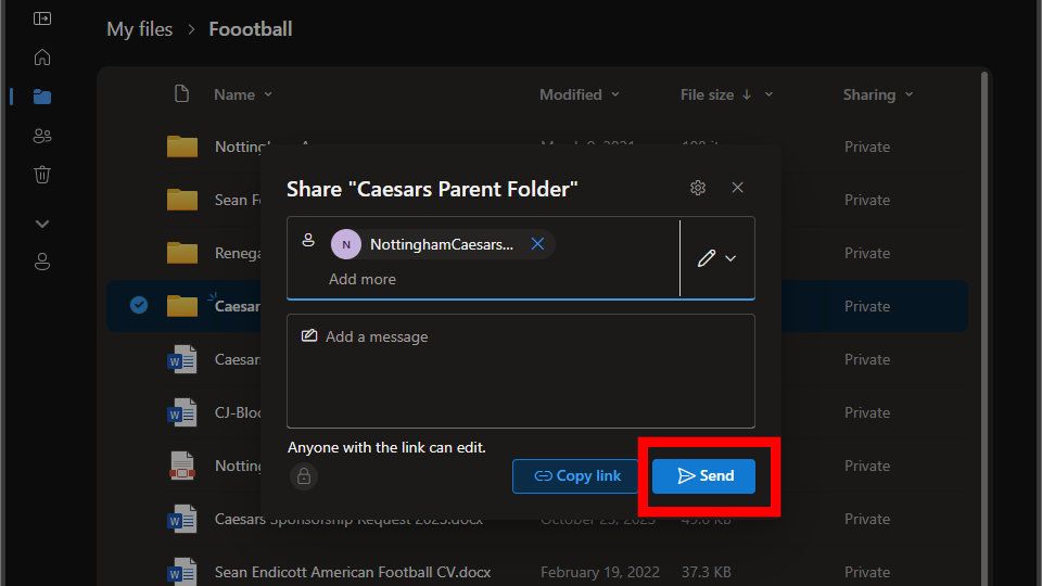 Moving files in OneDrive