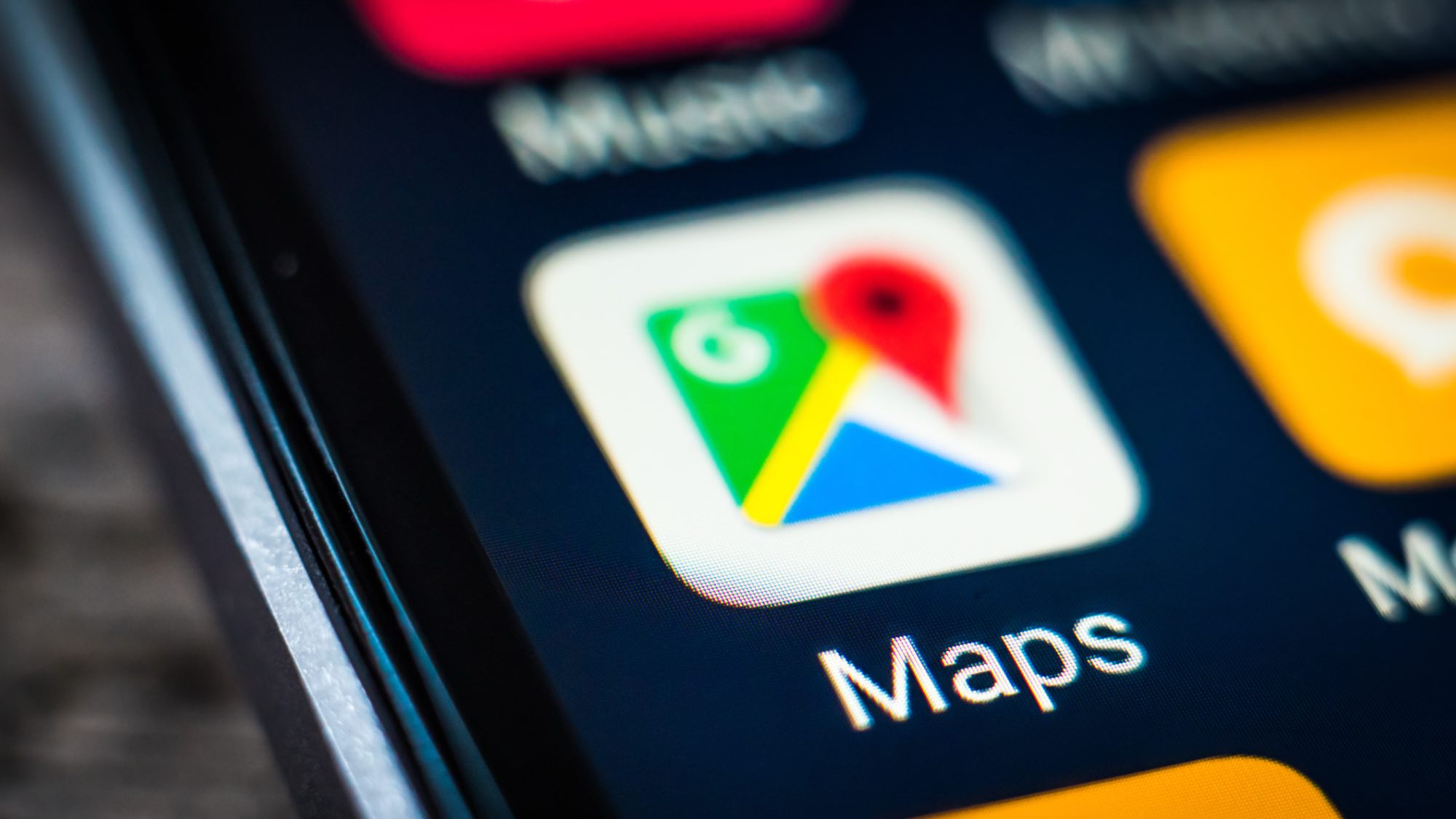 Google Maps icon on phone