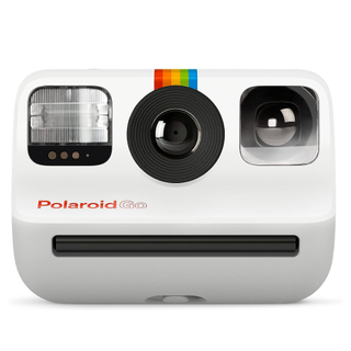 Polaroid Go instant camera on a white background