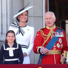 The Princess of Wales attends Trooping the Colour with King Charles and the royal family