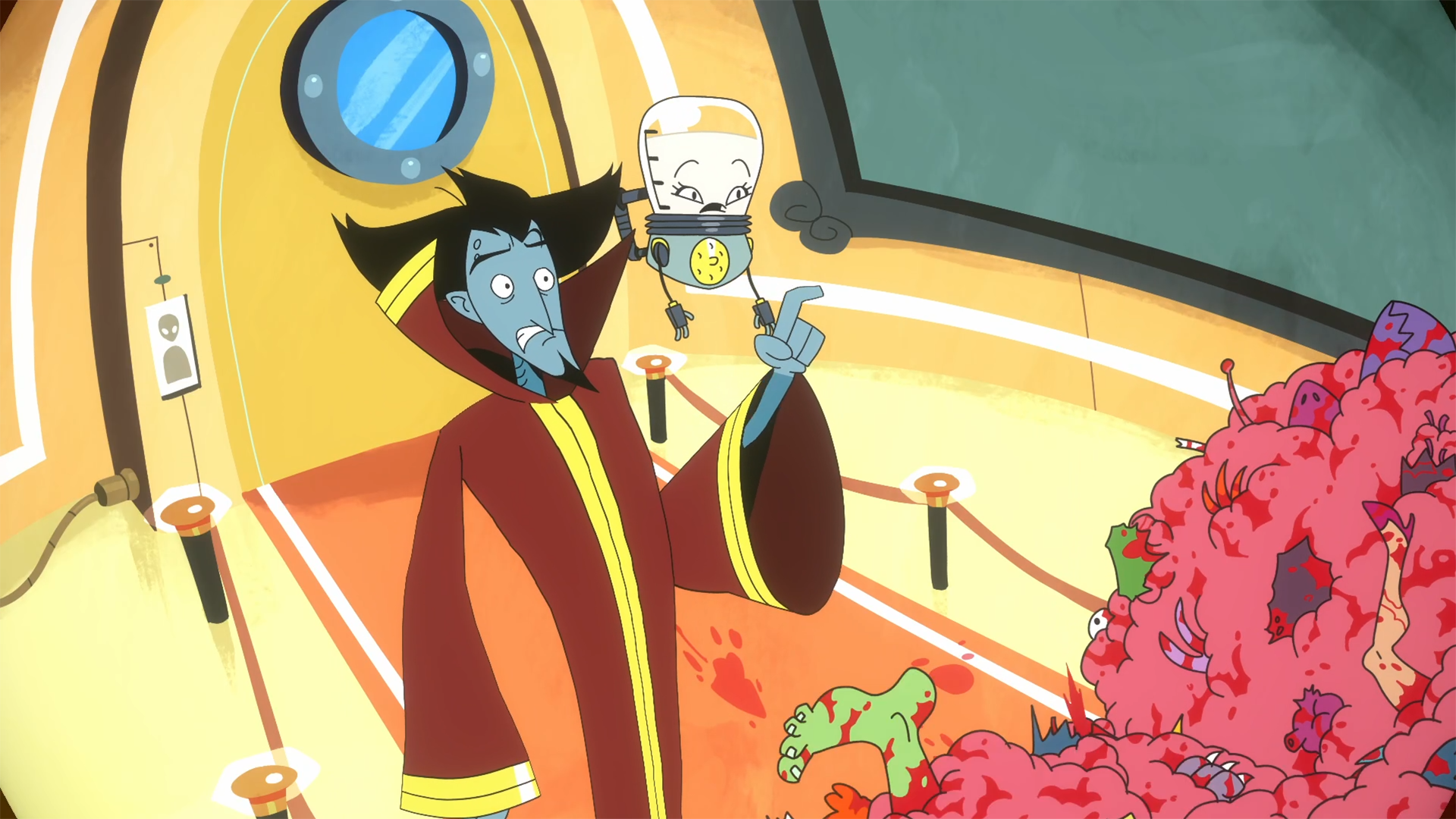 Earth Must Die cartoon game screens and art