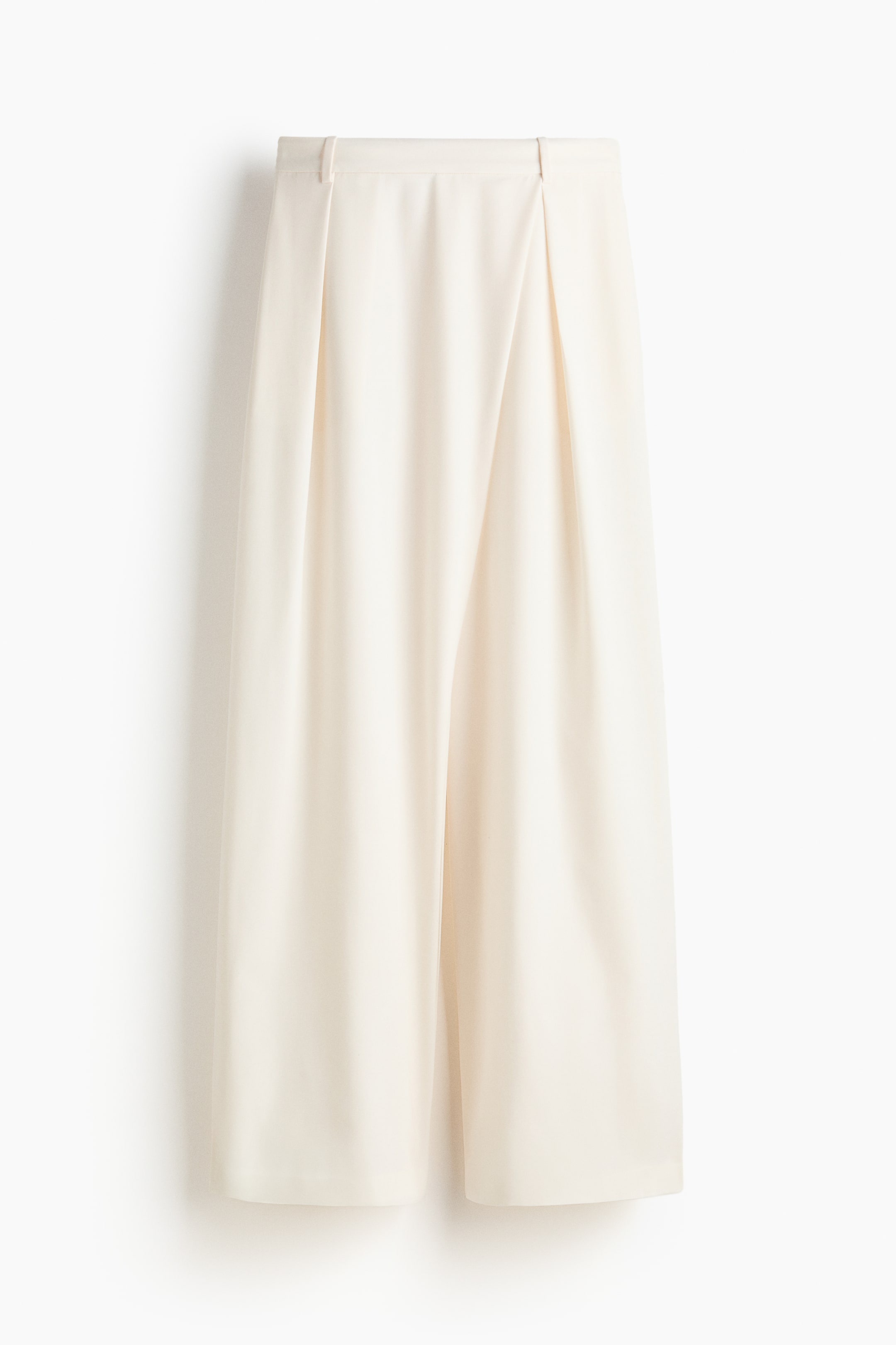 Wide Wrapover Trousers - White