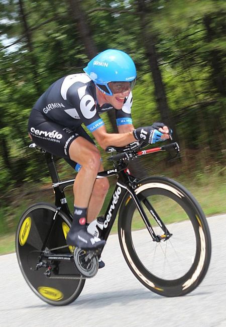 Dave Zabriskie (Garmin-Cervelo) en route to his fifth US time trial championship in six years.