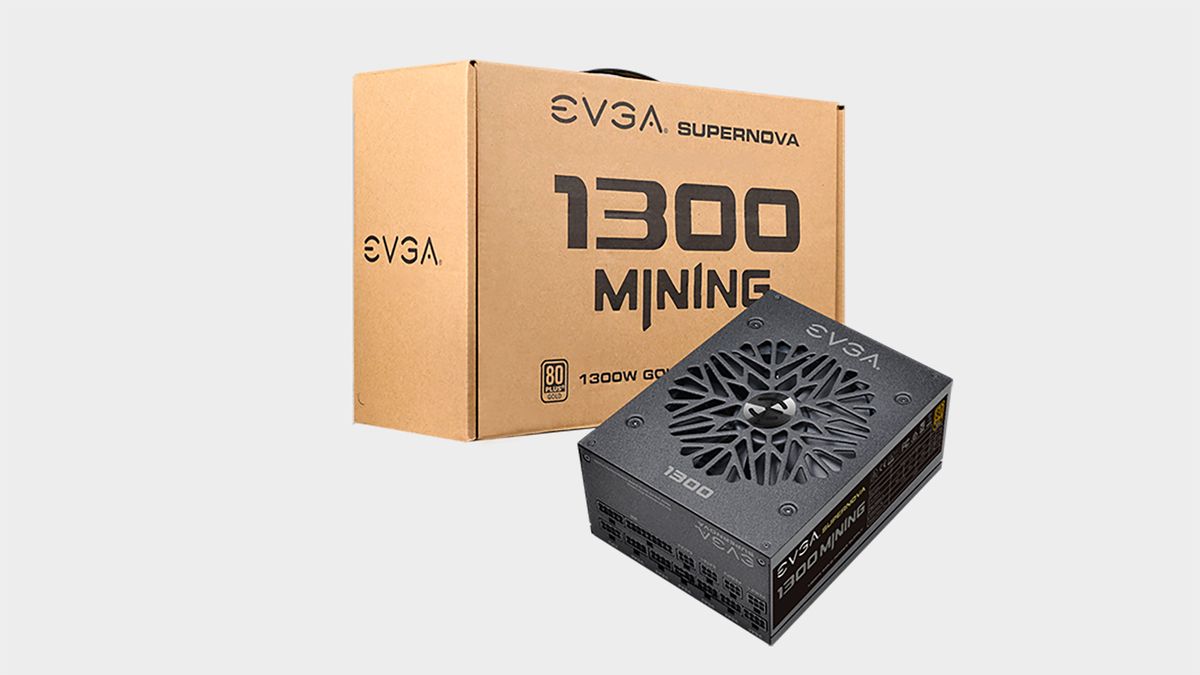 EVGA 1300 M1 mining PSU with plain box