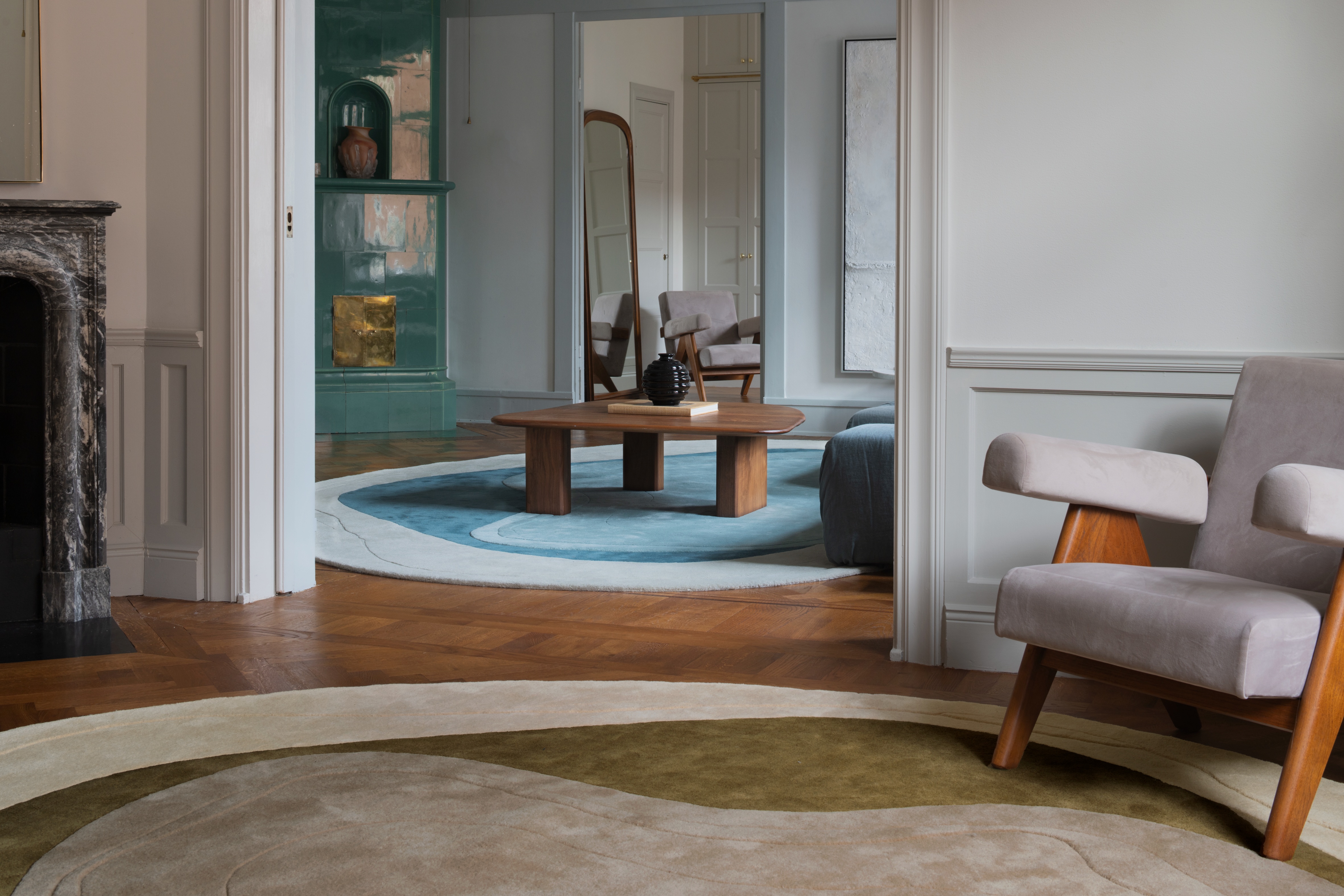 LAYERED_Lozza_Olive_Rug