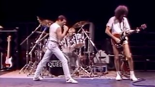 Queen rehearsing for Live Aid